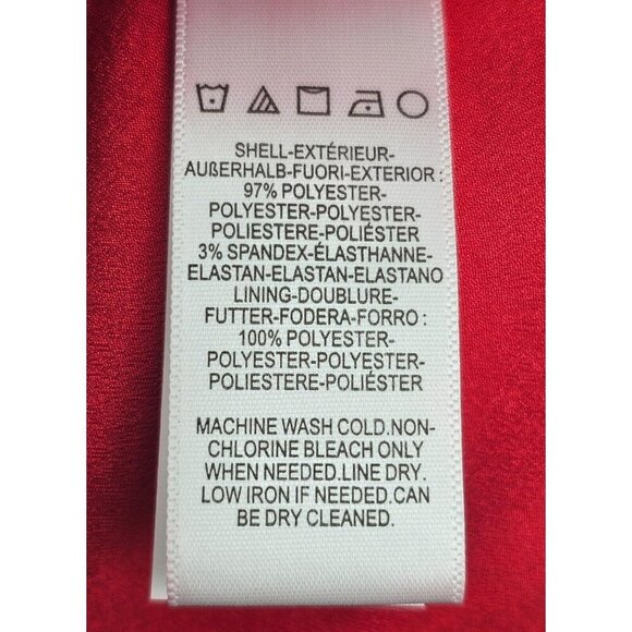 NWT Women's - Dress The Population Bailey Red Off The Shoulder Dress, Size XXL - Picture 7 of 12